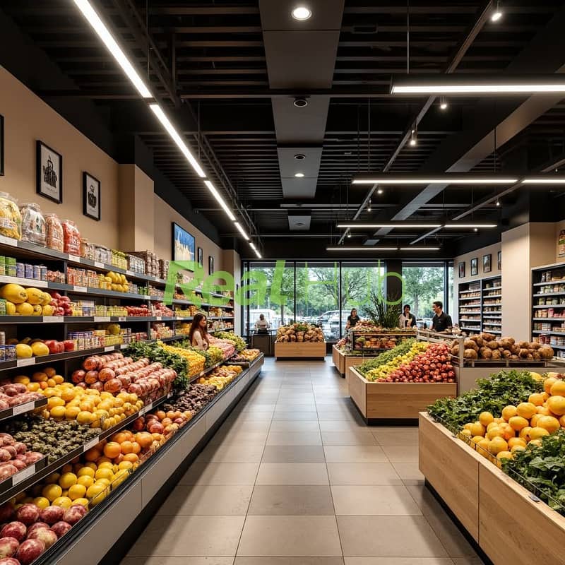 Hypermarket in a prime New Cairo location at one of the lowest commercial prices per square meter, serving a high-density residential area. - Widok 4