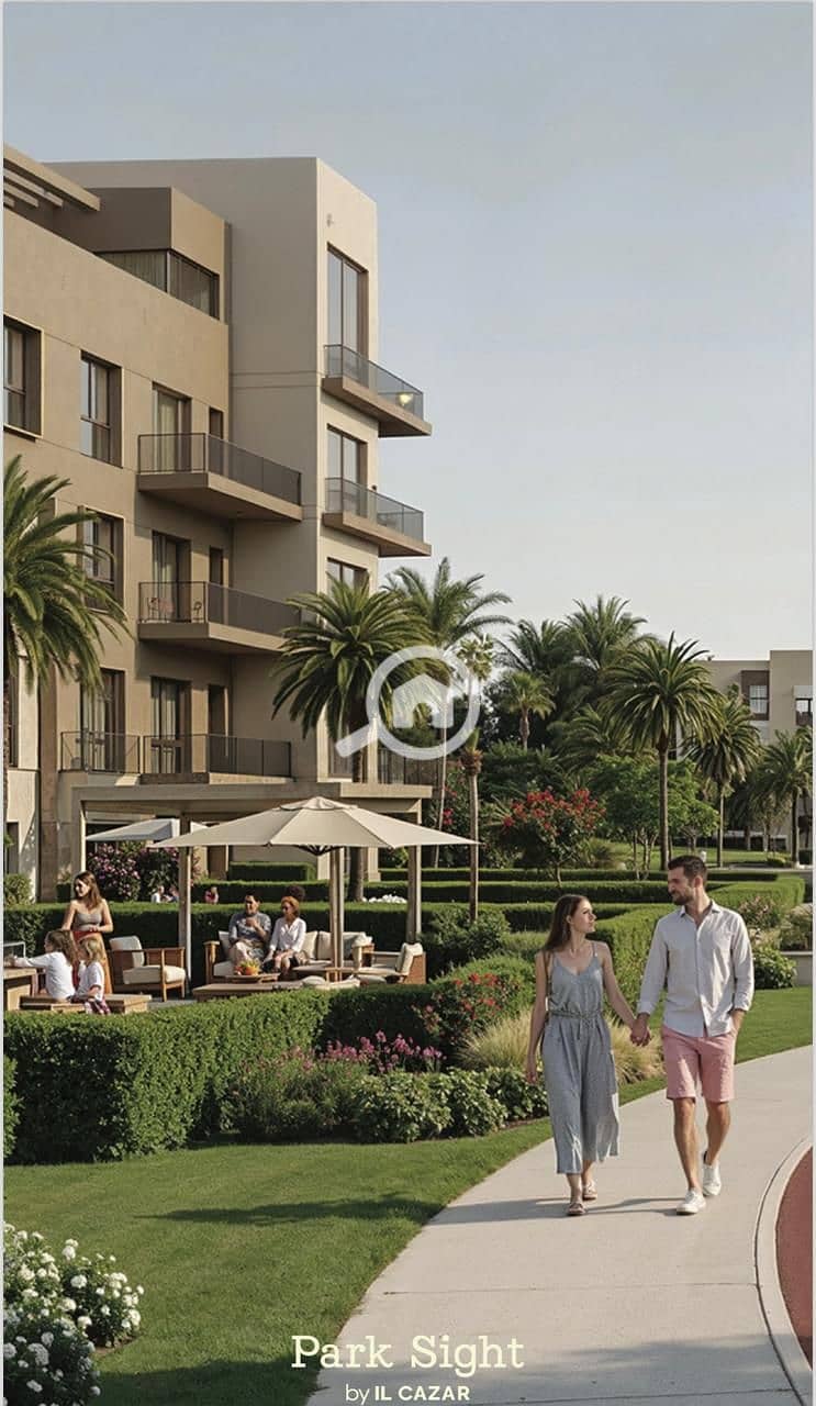With a down payment of 132,000, own your apartment in Park Site IL CAZAR in the Administrative Capital at the opening price on the southern axis of Ben Zayed along the Green River next to La Vista and Palm Hills. - Bild 4