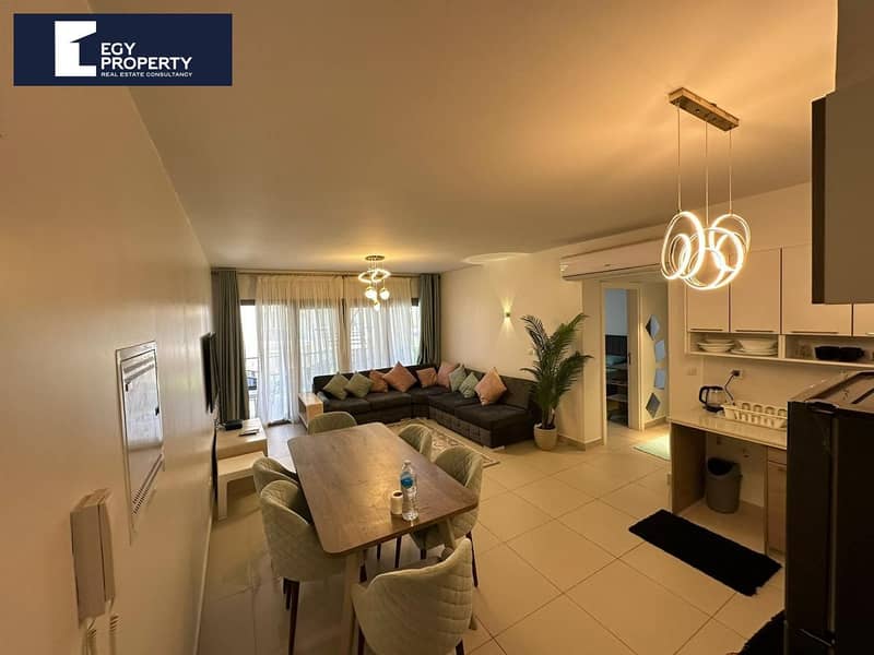 Fully Furnished 2 Bedroom Chalet for Rent in Marassi North Coast - Vista 3