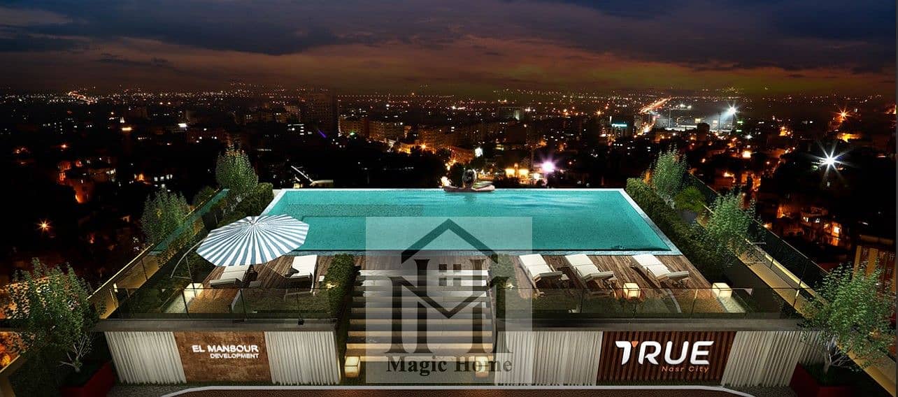 For Sale: 90sqm 2-Bedroom, 2-Bathroom 10th Floor Apartment at True Project Nasr City, Next to Degla Landmark with Sky Lounge and Pool Access - Widok 5