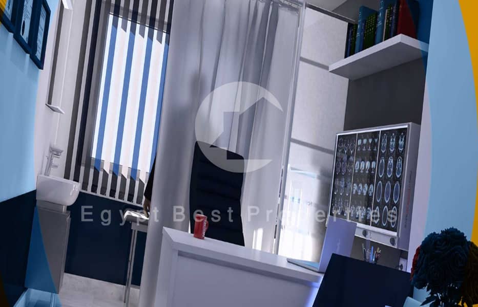 For sale Ready-to-Operate Clinic in New Cairo, Fully Finished with ACs Included, and Installments Over 48 Months. - Widok 4