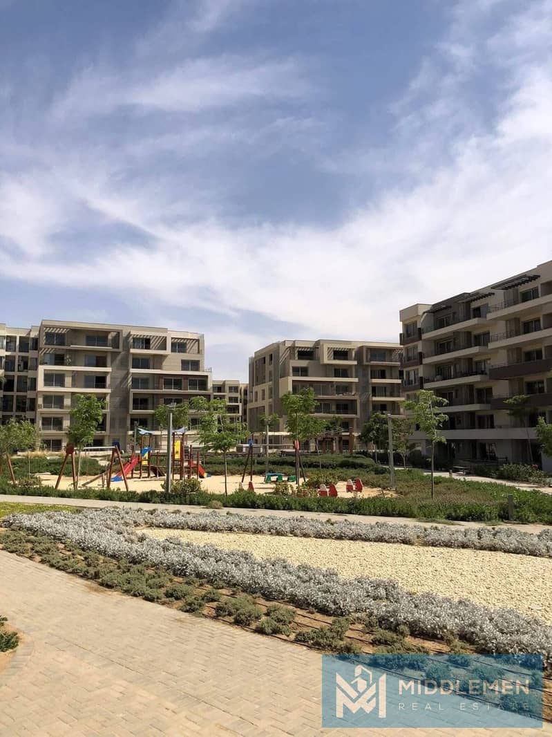 apartment 150m Prime location Ba7ary open view on Landscape Fully Finished Ready to Move palm hills capital gardens new cairo - Więcej