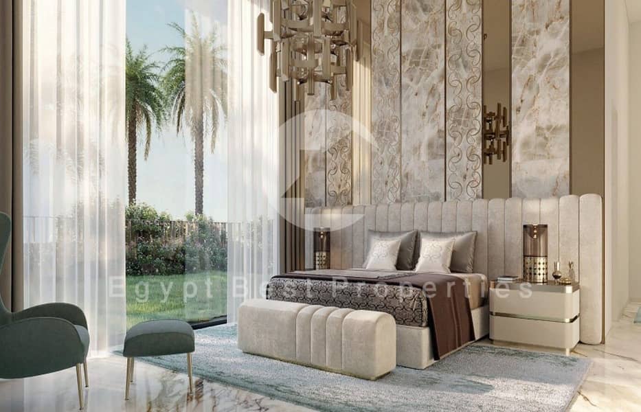 Standalone Villa Over Looking Lake | Fully Finished | 5 Bedrooms | Ready To Move | @ Cairo Gate Emaar | Elshiekh zayed - Mehr