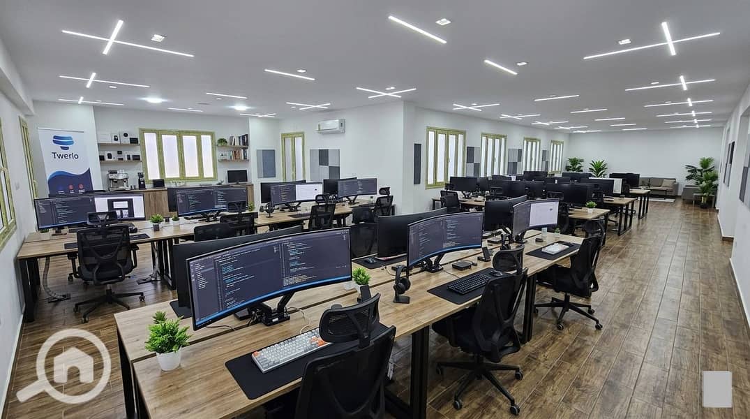 Distinctive 190m² air-conditioned office headquarters for rent in the strongest location directly on the Maadi Ring Road in Sama Administrative Towers, Qattameya. - Ansicht 2