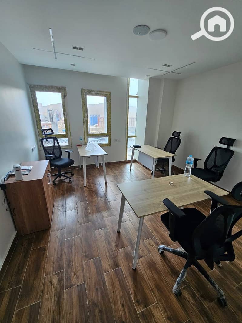 Distinctive 190m² air-conditioned office headquarters for rent in the strongest location directly on the Maadi Ring Road in Sama Administrative Towers, Qattameya. - Ansicht 5