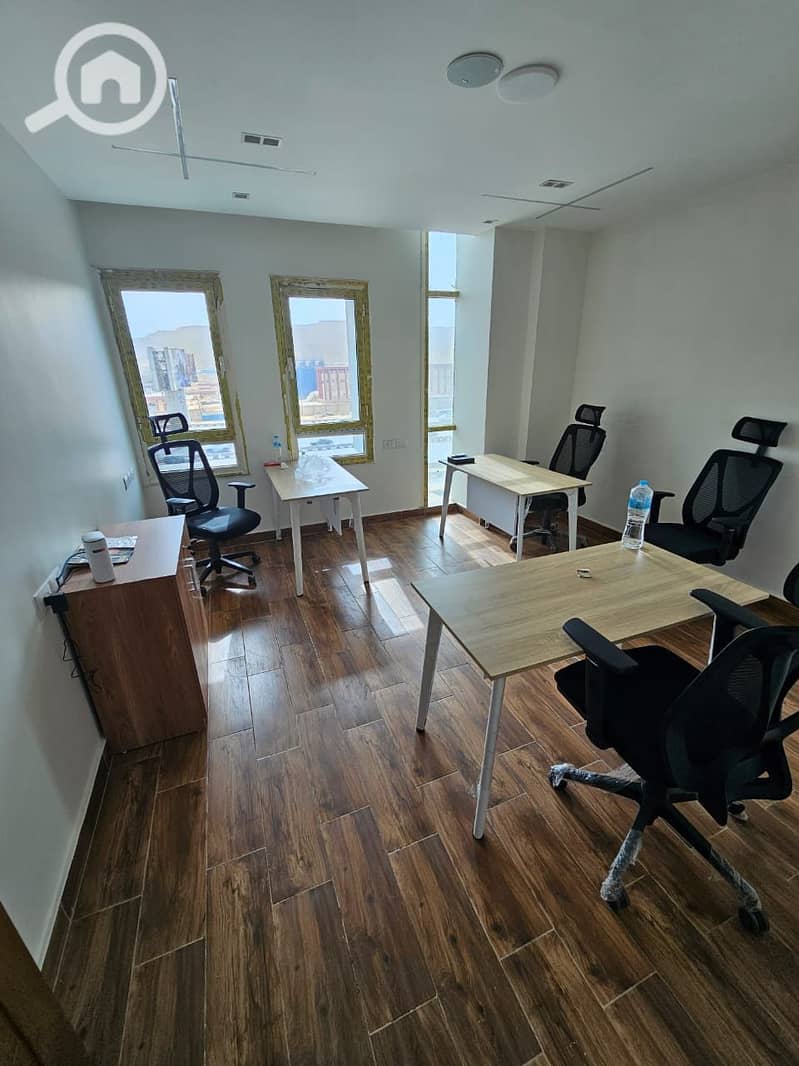 Distinctive 190m² air-conditioned office headquarters for rent in the strongest location directly on the Maadi Ring Road in Sama Administrative Towers, Qattameya. - Ansicht 6