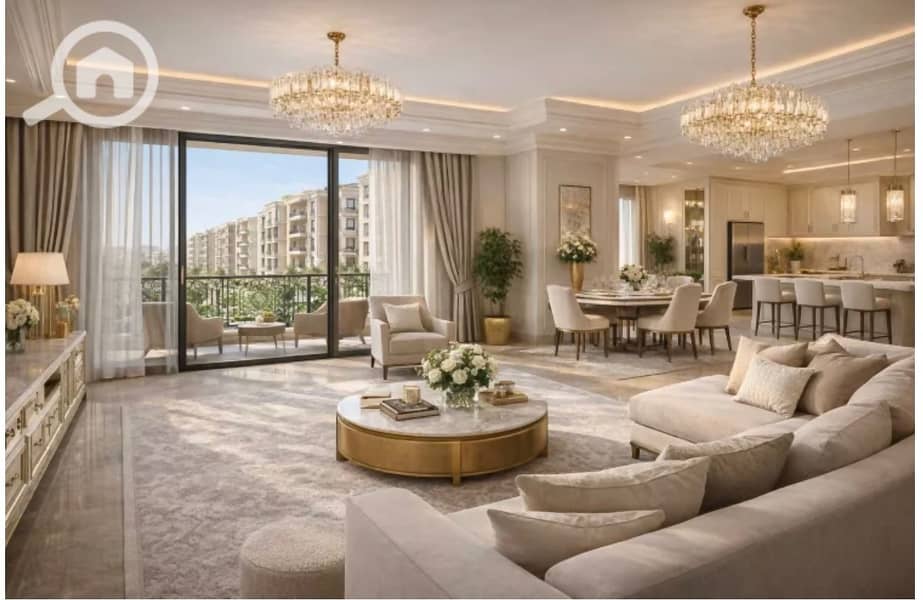 Hotel apartment for sale in the heart of New Cairo, immediate delivery, fully finished + air conditioning with installments over 5 years - Widok 2