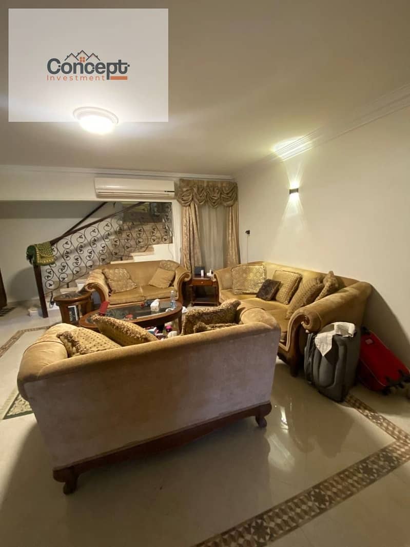 Fully Furnished with AC’s Triplex 262m for Sale in Zizinia Compound New Cairo | 4BR | Panoramic Roof Terrace | Prime Location Near AUC - Ansicht 6