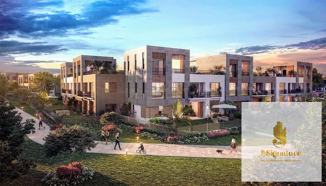 Townhouse for sale, ready for immediate occupancy, with a pool view, at a special price in District 5, Fifth Settlement, New Cairo. - Bild 2