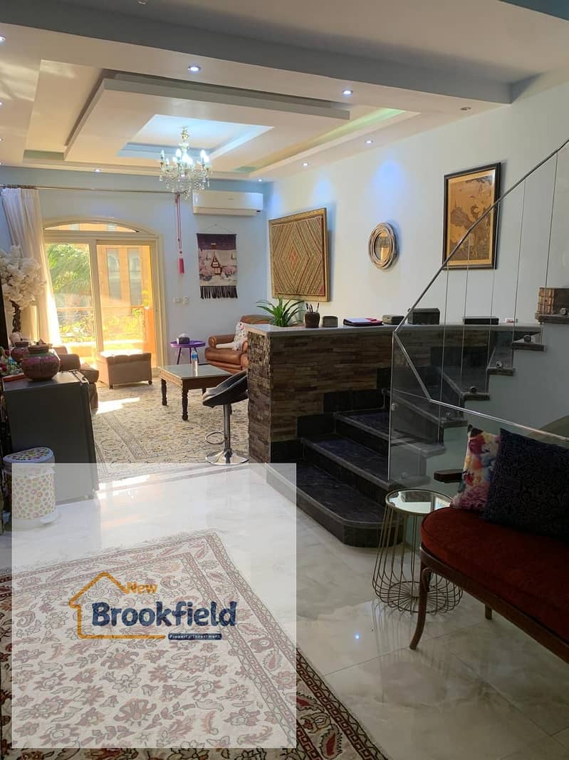 villa Standalone furnished for rent in Emerald Park Compound, next to 90 Street in New Cairo, Fifth Settlement. – pohled 6