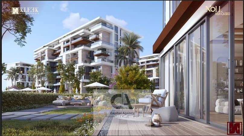 Fully finished apartment for sale in the most prestigious compound in New Cairo Noll Compound directly opposite Hyde Park With cash discount 35% - Widok 2