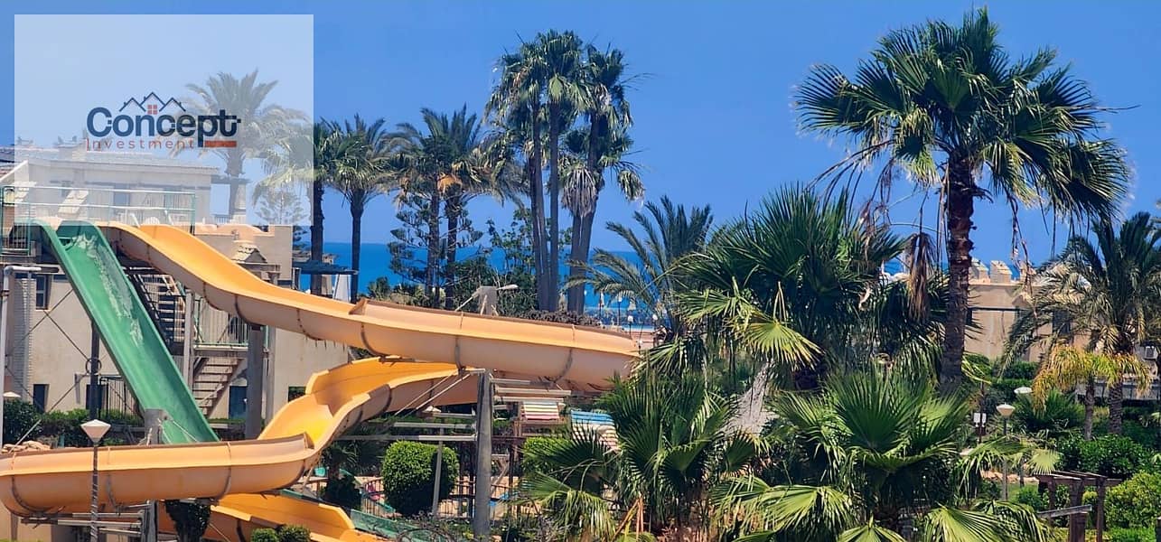 Fully Furnished Chalet for Sale in Mina 4 North Coast | 154 SQM | Sea View & Aqua View | 3 Bedrooms | Large Terrace | Ready to Move - Ansicht 2