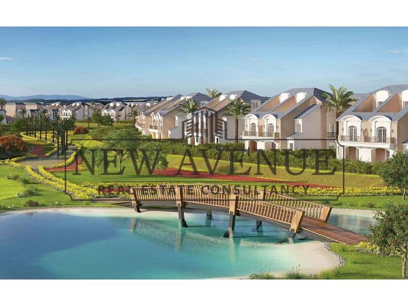 Lowest price Town house corner for sale at Layan New Cairo prime location overlooking landscape Ready to move Core and Shell - Ansicht 5