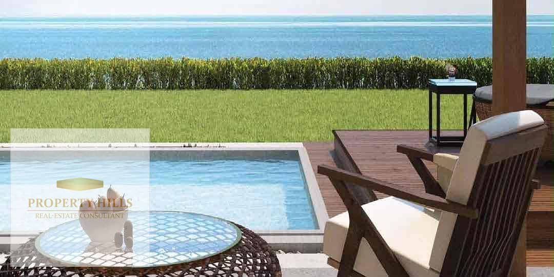 Fully finished sea view villa with kitchen for installment, spacious area, the most upscale and distinctive place in the coast of Ras Al-Hikma next to Fouka Bay and El Alamein Airport. - Widok 2