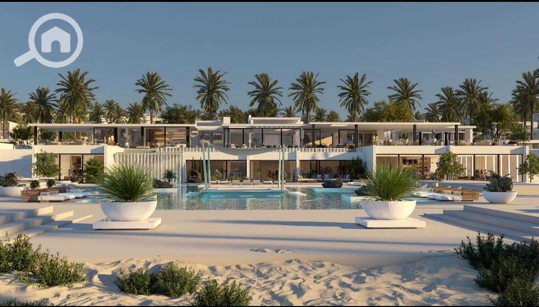 Ready to move Fully finished with Ac`s villa with cabana for sale Third row sea view 5master badrooms installments till jul 2029 at Katameya coast - Ansicht 2