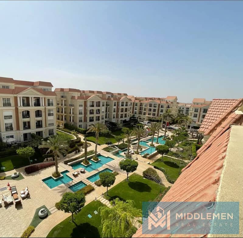 For Rent Duplex with Roof 215m Fully Finished with Ac's & kitchen View landscape in Regents park New Cairo - Ansicht 2