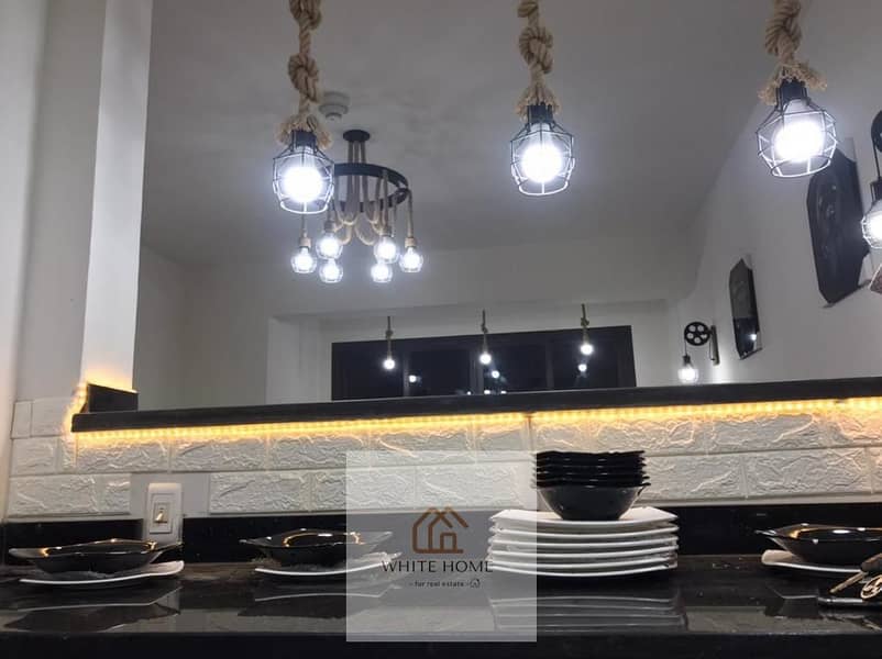 Luxury duplex fully furnished for rent in Porto New Cairo (NEOM), best location for the American University, at a special price. – pohled 5