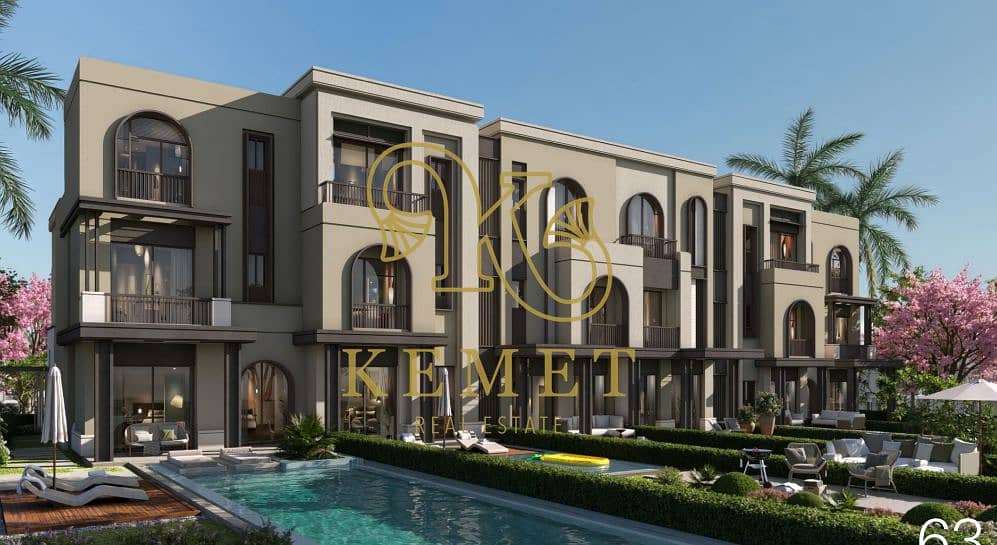 townhouse middle 210m+ 60m open roof + garden in 6th settlement new Cairo – pohled 4
