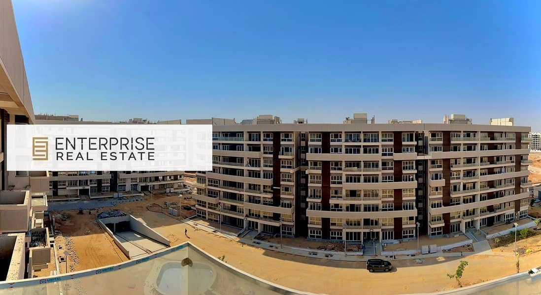 Apartment for sale, ready to move, in a fully constructed building in a compound next to the British University directly on the Central Axis. - Mehr