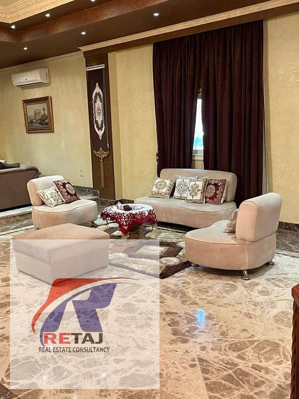 Luxury apartment for sale in Al Nakheel Compound, New Cairo | 365 sq m | Direct view of Wadi Degla Club and tennis courts - Widok 2