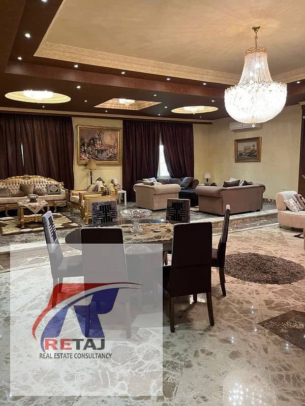 Luxury apartment for sale in Al Nakheel Compound, New Cairo | 365 sq m | Direct view of Wadi Degla Club and tennis courts - Widok 3
