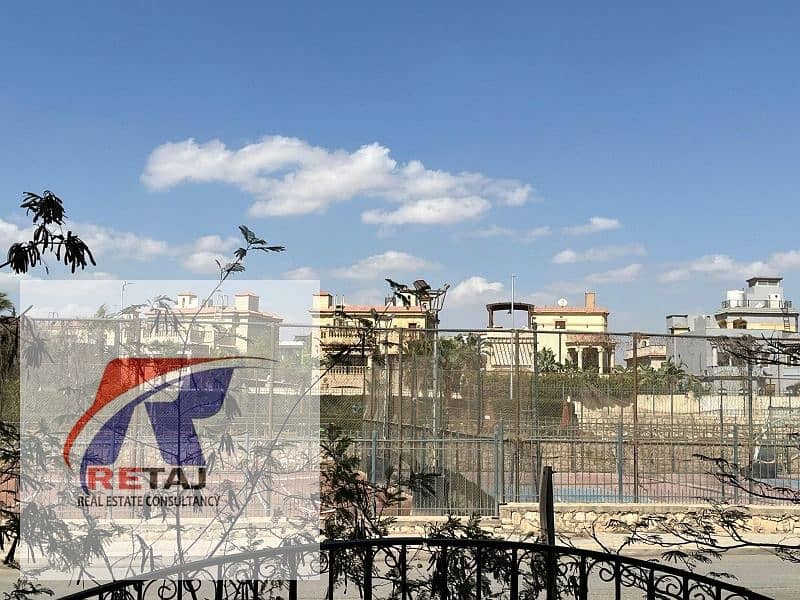 Luxury apartment for sale in Al Nakheel Compound, New Cairo | 365 sq m | Direct view of Wadi Degla Club and tennis courts - Widok 5