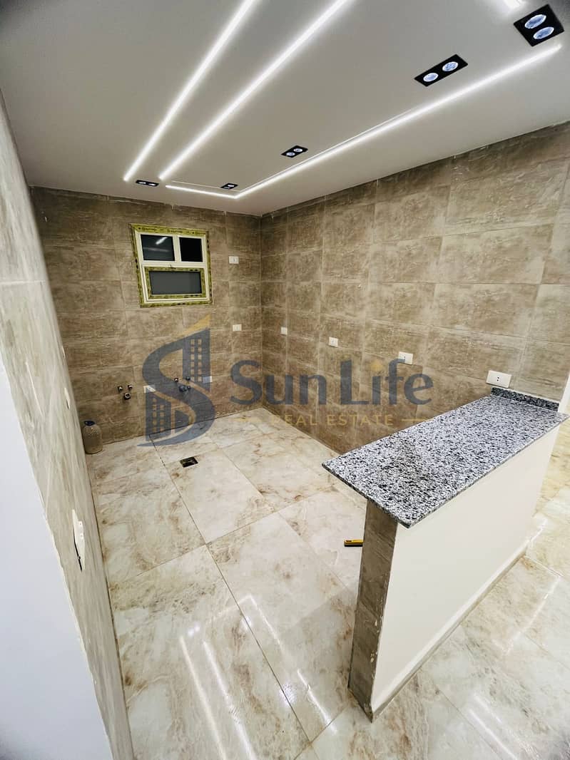 Apartment for sale, fully finished with super lux standards at a special price in Al-Fardous City, Investment Area in front of Dreamland and next to Al-Ashgar neighborhood, 6th of October. - Widok 6