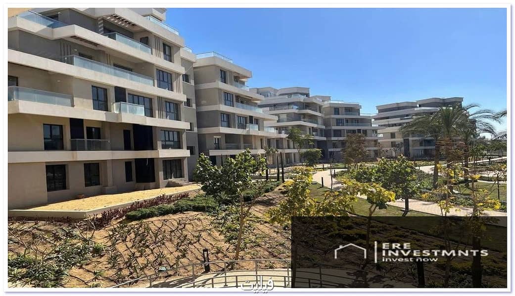Ground floor apartment with private garden for sale, finished with air conditioning, in Sodic Villette (V Residence), Fifth Settlement - at the lowest - Mehr