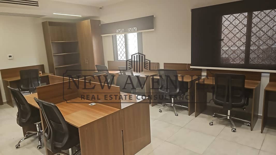 Furnished Admin Office 190 sqm in a Business Building Direct on Mohi Al Din Abou Al Ezz for Rent - Widok 6