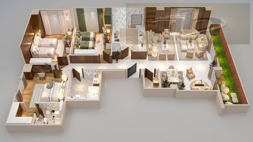 A genuine opportunity for living or investment in one of the best locations in New Cairo's Fifth Settlement. For sale: A distinctive apartment in Al N - Widok 4