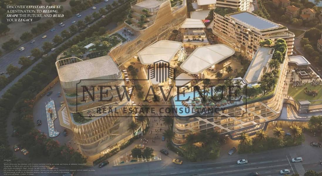 With Installments Office Plaza View For Sale at Citystars Park St New Cairo - Widok 6