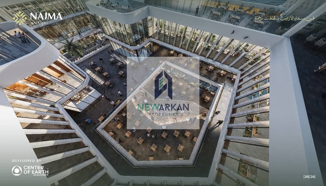 Own a 55 sq m clinic with a 550,000 EGP down payment, a 10% discount, and installments over 8 years. Second plot on the Dahshur Link Road, a prime loc - Ansicht 5