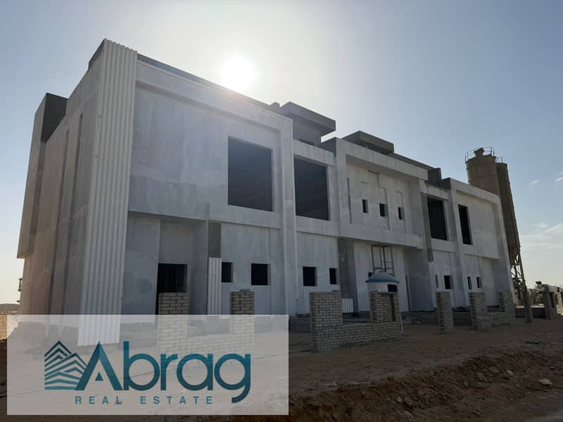 Twin house for sale, 285 sq m, 10-year installments, Basin 1, Menorca Compound, Sheikh Zayed - Mehr