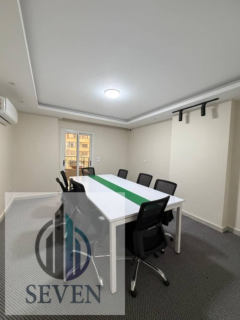 Administrative office for rent, 450 sqm, licensed, Zahraa Al-Maadi, prime location for major companies - Widok 3