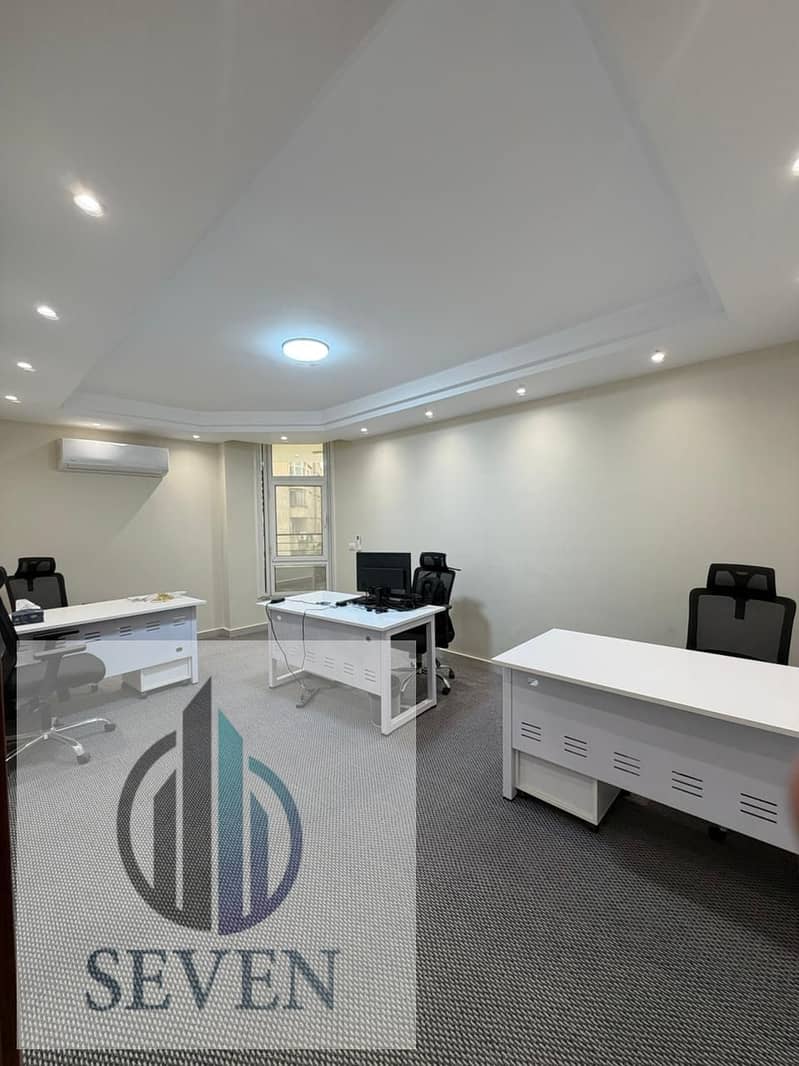 Administrative office for rent, 450 sqm, licensed, Zahraa Al-Maadi, prime location for major companies - Widok 4