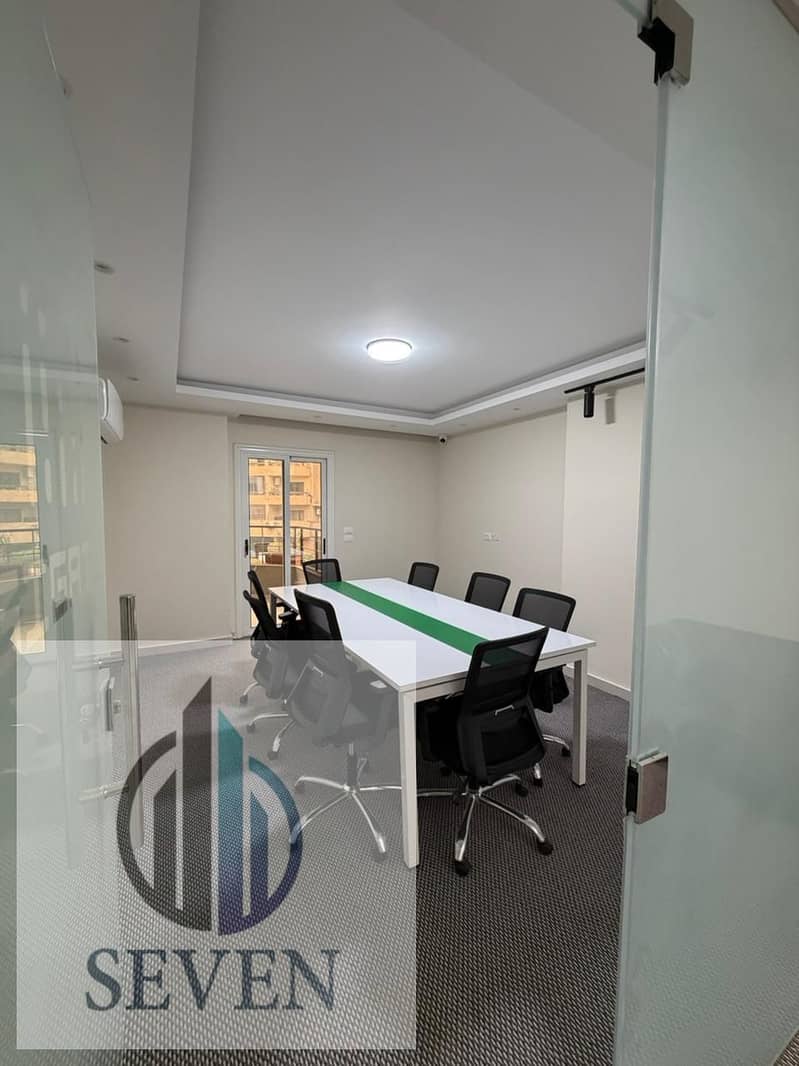Administrative office for rent, 450 sqm, licensed, Zahraa Al-Maadi, prime location for major companies - Widok 6