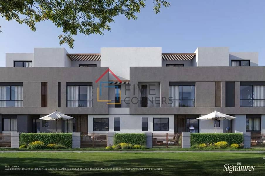 Complete town house of 195 meters + 225 garden in Hassan Allam with a down payment and installments over 10 years without interest, fully serviced, near Mountain View and Hyde Park. - Ansicht 2