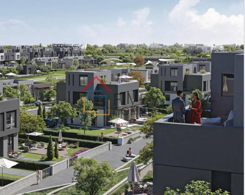 Complete town house of 195 meters + 225 garden in Hassan Allam with a down payment and installments over 10 years without interest, fully serviced, near Mountain View and Hyde Park. - Mehr