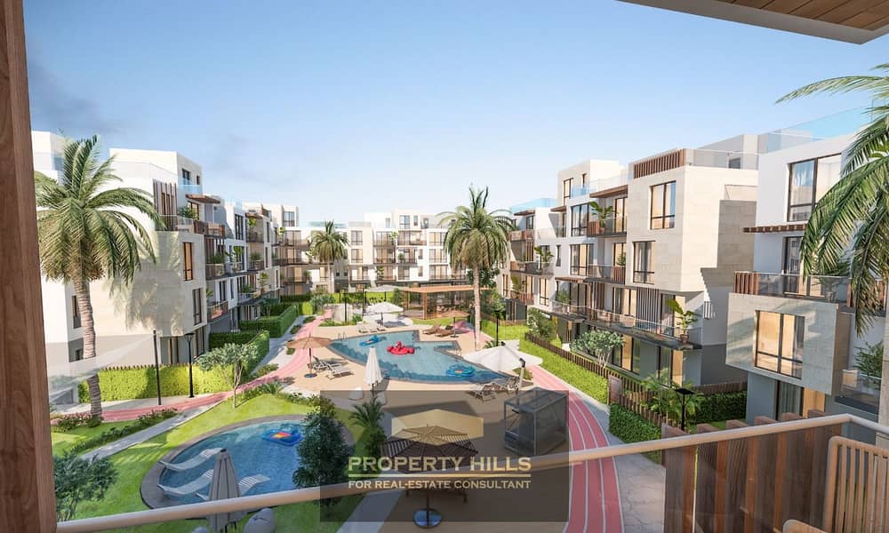 Penthouse apartment, 218 meters, panoramic view overlooking the landscape in Old Sheikh Zayed, next to Al Karma and Al Ahly Club - Widok 2