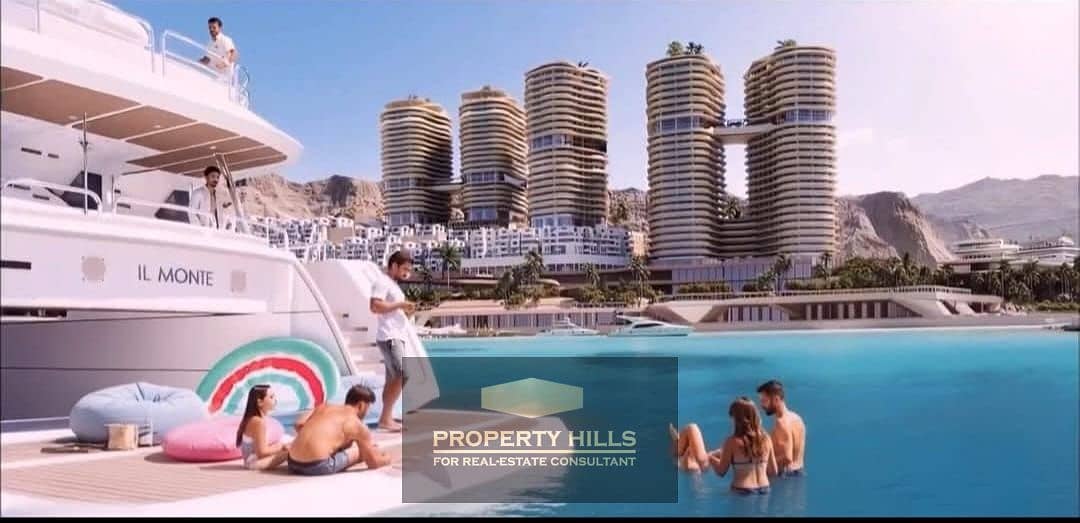 Own a hotel chalet in the first Red Sea Towers, Monte Galala Panorama view of the sea. – pohled 4