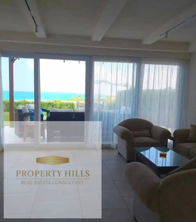 Last Garden Chalet with Direct Sea View, Fully Finished with Air Conditioning, Located Close to El Alamein International Airport, El Alamein City, and Fouka Road. - Widok 5