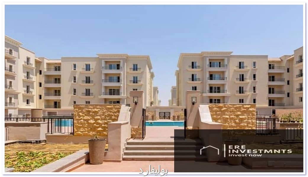 First occupancy apartment with pool view, ultra-super-lux finish, with air conditioning and kitchen (resale), in a prime location in Mivida Boulevard, - Mehr