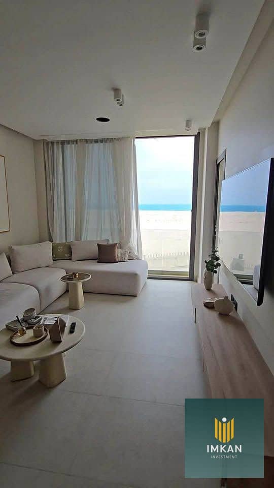Chalet for sale with a sea view at the lowest price on the North Coast, with a 12-year installment plan. Immediate delivery, fully finished, in the La - Widok 3