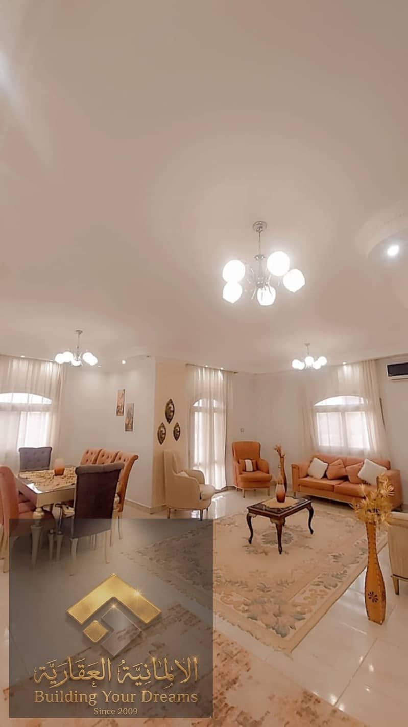 For rent, an apartment in Al Tagamoa Al Khames, Al Yasmeen, next to the Pyramids Sporting Club, minutes from the American University and Future University. - Fler