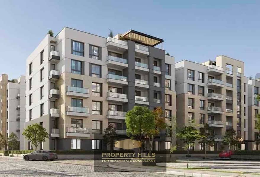 A fully furnished apartment with a landscape view in JAZAL, facing Zed West and next to Hyper One in Sheikh Zayed. - Vista 3