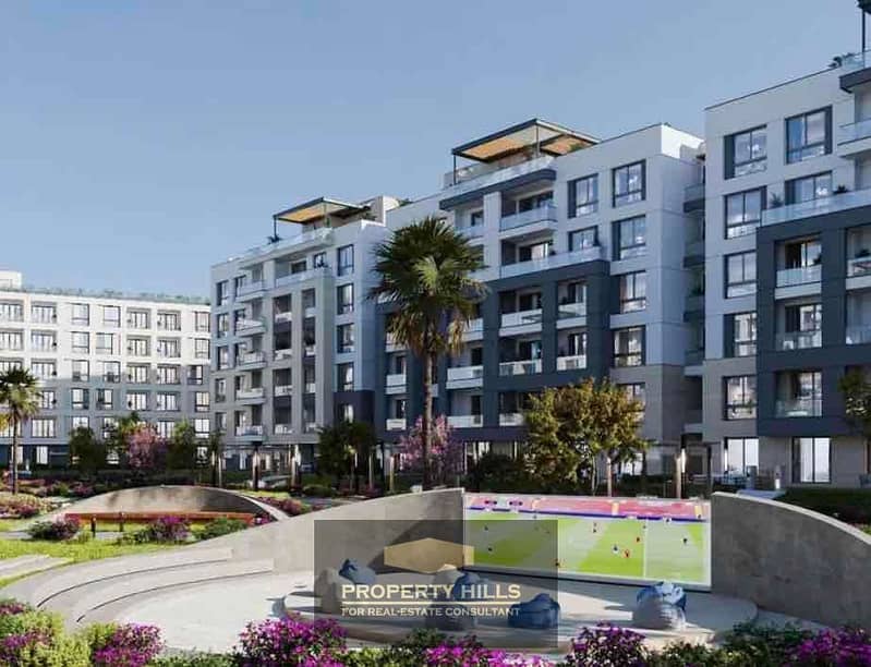 A fully furnished apartment with a landscape view in JAZAL, facing Zed West and next to Hyper One in Sheikh Zayed. - Altro