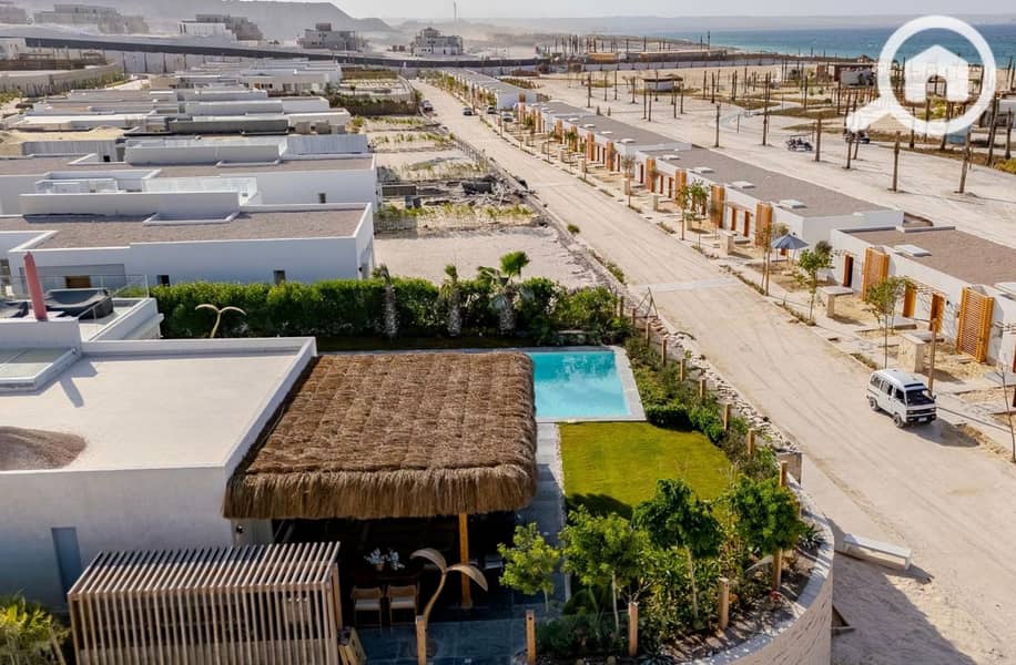 Finished townhouse villa, special view for sale in Masyaf North Coast, Ras El Hekma - Mehr