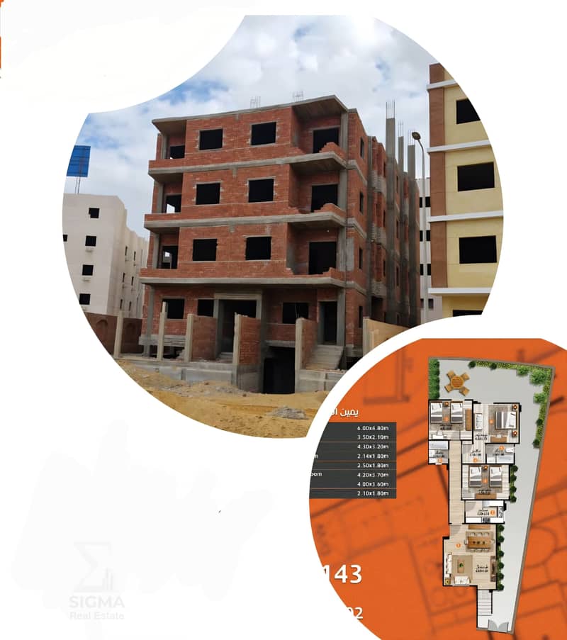 Ground floor apartment with garden for sale in New Narges, Fifth Settlement – open Bahary view & private entrance, only 450m from Gamal Abdel Nasser Axis - Ansicht 2