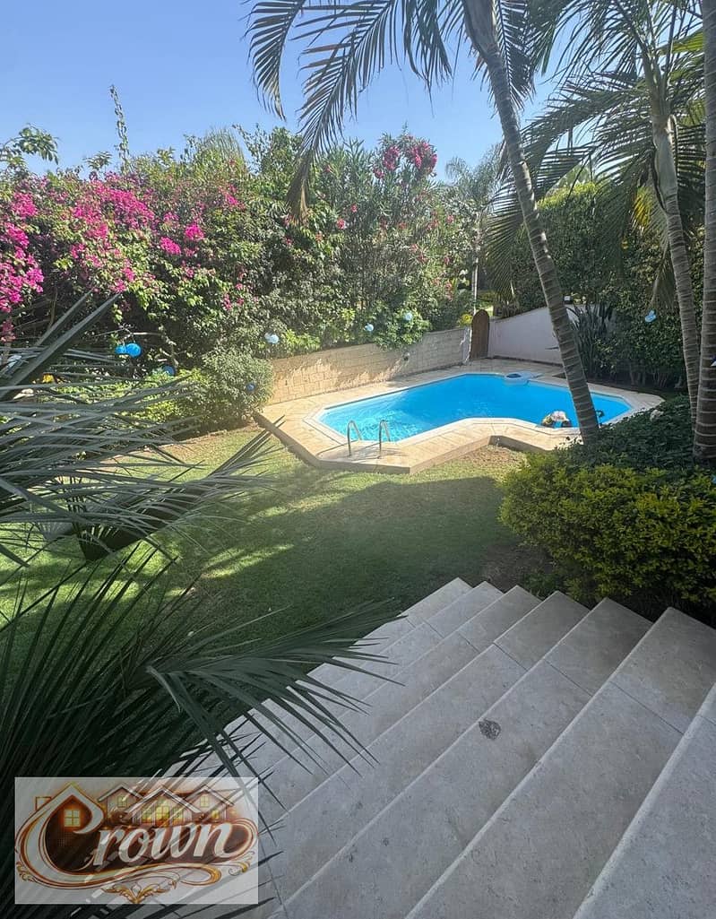 Fully furnished villa for rent with swimming pool, Katameya Hills - Widok 3