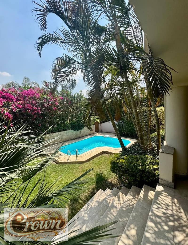 Fully furnished villa for rent with swimming pool, Katameya Hills - Widok 5